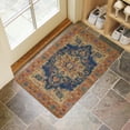 thumbnail image 4 of Retro Door Mat, 17 X 30 Inch Boho Orange Farmhouse Cute Tribal Aesthetic Welcome Doormat Decorative Home Floor Mat, Non Slip Rubber Back and Strong Water Absorption for Outdoor Indoor Entrance Decor, 4 of 6