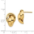 thumbnail image 3 of FB Jewels Leslie's 14K Yellow Gold Polished Twisted Post Earrings, 3 of 3