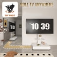thumbnail image 4 of Soporte de televisión con cajón push-pull para sala de estar, dormitorio, oficinas, carro de televisión móvil de altura ajustable para 32-75 pulgadas, soporte de televisión con ruedas, 4 of 5