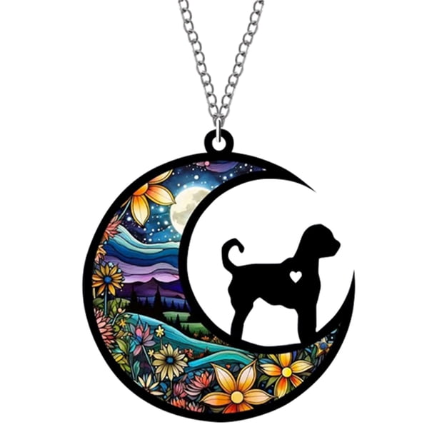 Dog Memorial Suncatcher, regalo conmemorativo del perro por la pérdida del perro, adornos personalizados para perros, regalos de simpatía para los amantes de los perros