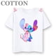 thumbnail image 3 of Camiseta de algodón de moda para niños y niñas con cuello redondo y manga corta de Disney Anime Stitch Angel, 3 of 5