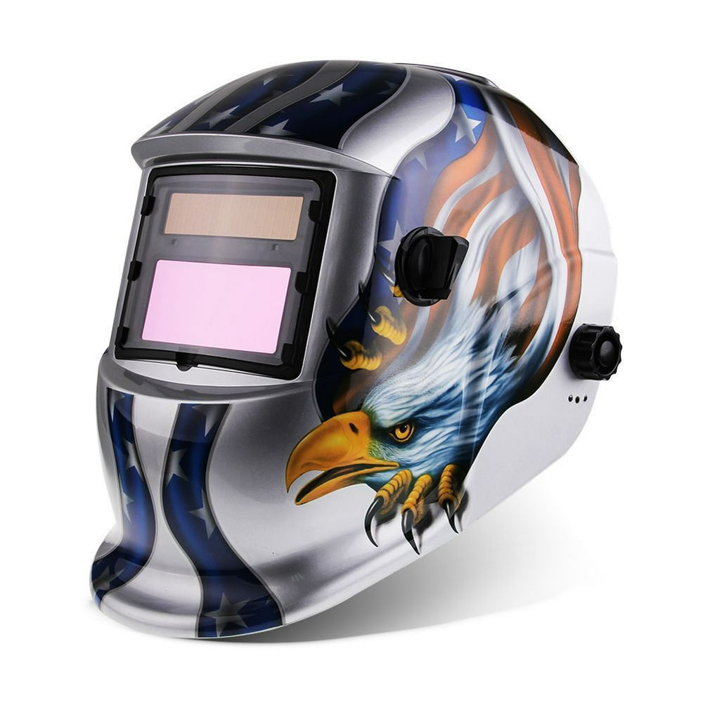 Sanheshun Pro Solar Powered Auto Darkening Arc Welding Helmet American