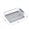 thumbnail image 2 of Sakugi Dish Drying Rack, Compact Dish Racks for Kitchen Counter, Silver, Large, 2 of 7