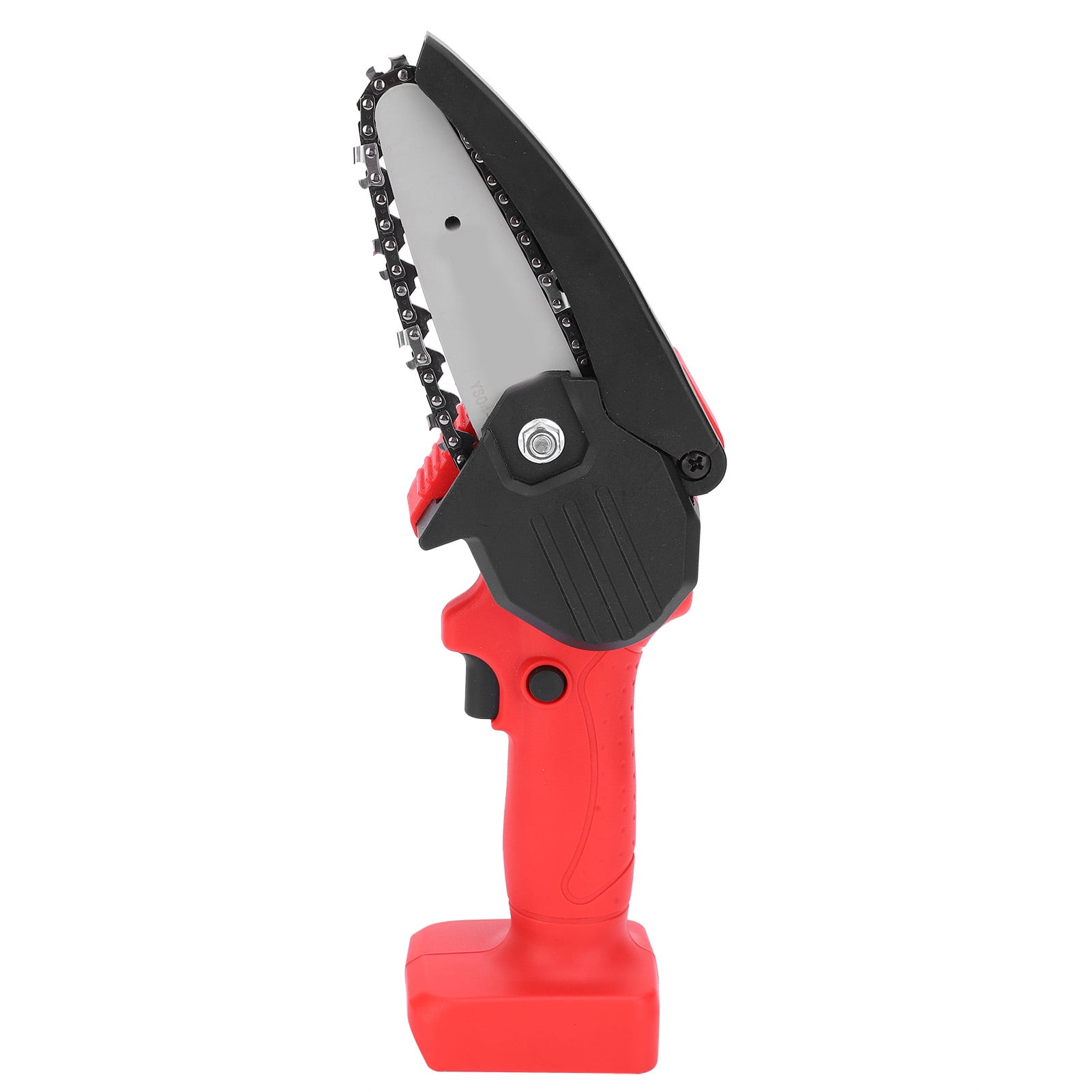 Fyydes Mini Electric Chain Saw Rechargeable Pruning Cutting Woodworking Industrial Supplies Red,Miniature Logging Saw,Mini Electric Chain Saw