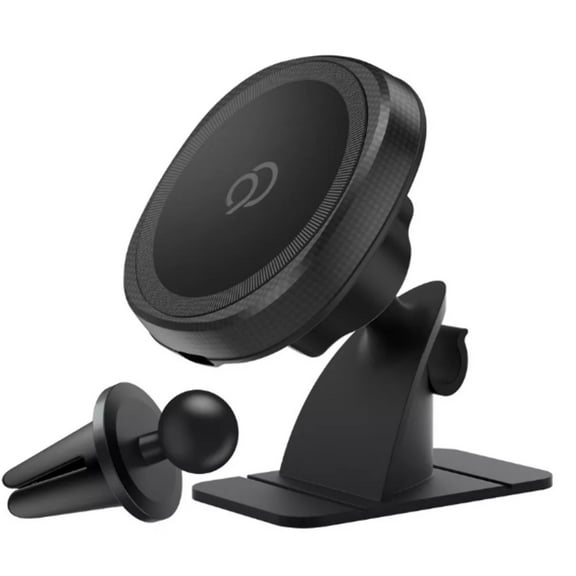 Nimbus9 Wireless Charging Magnetic Vent/Dash Phone Mount Kit - Black