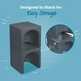 thumbnail image 6 of ECR4Kids Tri-Me Table and Cube Chair Set, Dark Grey, 3-Piece, 6 of 9