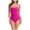 Glisme204-Hot Pink, variant on One Piece Swimsuit Women Swimwear Push Up Padded Bikini Bathing Suits Training Athletic Swimwear Sport Shirred Tank Swimwear Softness Beachwear Red
