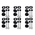 thumbnail image 1 of 6 tapones antiderrames de silicona para vasos de agua (negro), 1 of 4