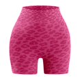 thumbnail image 4 of Endives Womens Yoga Short High Waist Elastic Gym Fitness Yoga Wear Scrunch Butt Lift Biker Shorts Running Cycling Hot Pink, 4 of 5
