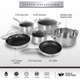 thumbnail image 3 of Granitestone Pots and Pans Set Nonstick, 10 Piece Complete Kitchen Cookware Set with Induction Cookware, Dishwasher Safe-Silver, 3 of 6