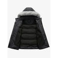 thumbnail image 3 of KVE Women's Plus Size Hooded Warm Winter Coat Quilted Thicken Puffer Jacket with Removable Hood Dark Grey 5X, 3 of 9