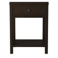 thumbnail image 4 of "East at Main Wright 23"" Tall Brown Solid Wood Nightstand with 1 Drawer, Rustic Wooden Side Table", 4 of 6