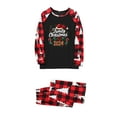 thumbnail image 2 of Odeerbi Christmas Pajamas for Family Holiday Long Sleeve Family Christmas Pajamas Matching Sets Mom Casual Printed Top Pants Outfits Loungewear Two-Piece Sleepwear Xmas PJs Set Red, 2 of 6