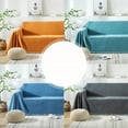 thumbnail image 2 of Chenille Sofa Covers Thickened BreathableSolid Color Couch Cover Blanket With Boho Fringe, 2 of 6