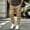 Khaki, variant on Fengqque Men's Heavyweight Fleece Cargo Sweatpants Baggy Drawstring Elastic Waist Jogger Pants with Multi Pockets White XL