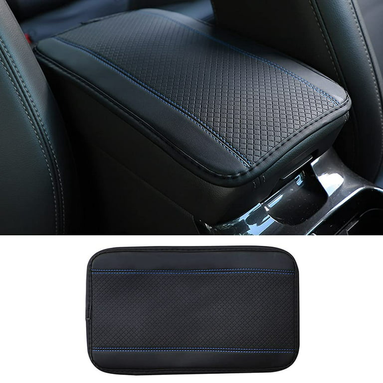Auto Center Console Cover Pad, PU Leather Car Armrest Seat Box