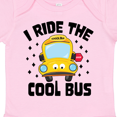 thumbnail image 4 of Inktastic I Ride the Cool Bus with Yellow Bus Boys or Girls Baby Bodysuit, 4 of 5