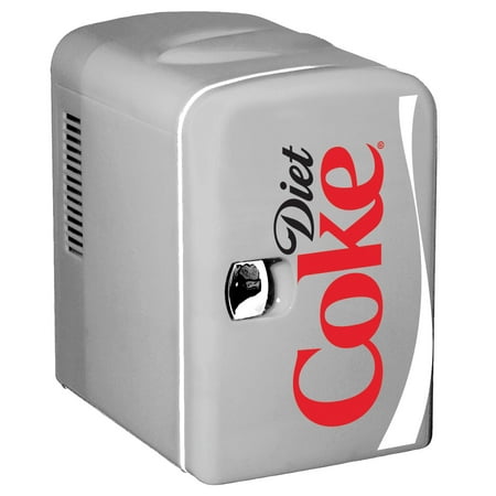 Diet Coke 6 Can AC/DC Personal Mini Cooler and Fridge by Koolatron (4.2 Quarts/4 Liters)