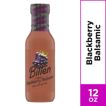 Bitten Salad Dressing Blackberry Balsamic, 12 oz (Best Balsamic Vinegar For Salad Dressing)