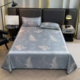 thumbnail image 1 of Ice Silk Bed Sheet Three-piece Cooler Mat Machine Washable And Foldable Non-deformation Conditioning Mat, 1 of 7