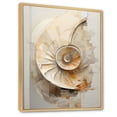 thumbnail image 2 of Designart "Nautilus With Abstract Snails I" Nautilus Floater Framed Canvas Wall Art, 2 of 5