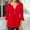 Red#2, variant on pstuiky 3/4 Sleeve Shirts for Women Plus Size Solid Color V Neck Tops Flared Sleeve Tops Dressy Casual Tunic Tops Basic Tees Going out Tops Casual Outfits