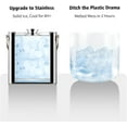 thumbnail image 6 of Double-Wall Vacuum Insulated Ice Bucket with Lid, Scoop, Ice Tong, Strainer & Leather Handle Keep Ice Frozen Longer Large Wine Ice Buckets for Cocktail Bar,Parties Chilling Beer Champagne 3L, 6 of 9