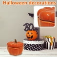 thumbnail image 6 of JIhuahe Halloween Ceramic Pumpkin Bowl Candle Cup, Decorative Centerpiece for Tabletop or Shelf, Holiday Themed Serving Dish or Candle Holder, 6 of 6