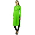 thumbnail image 3 of Phagun Designer Indian Rayon Punjabi Kurta For Womens Ethnic Straight Casual Tunic Kurti, 3 of 7