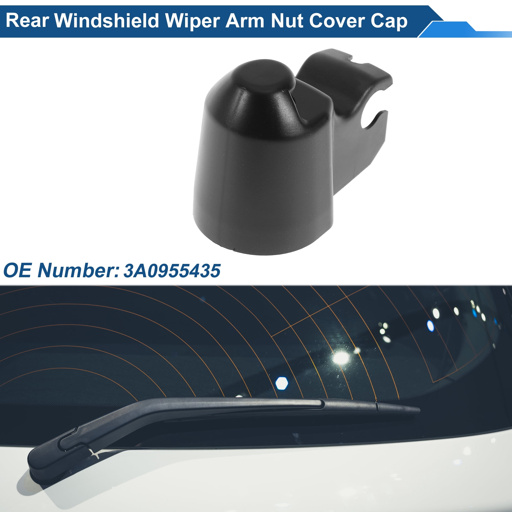 Unique Bargains Rear Wiper Arm Nut Cover Cap for VW Transporter T4 1999-2003