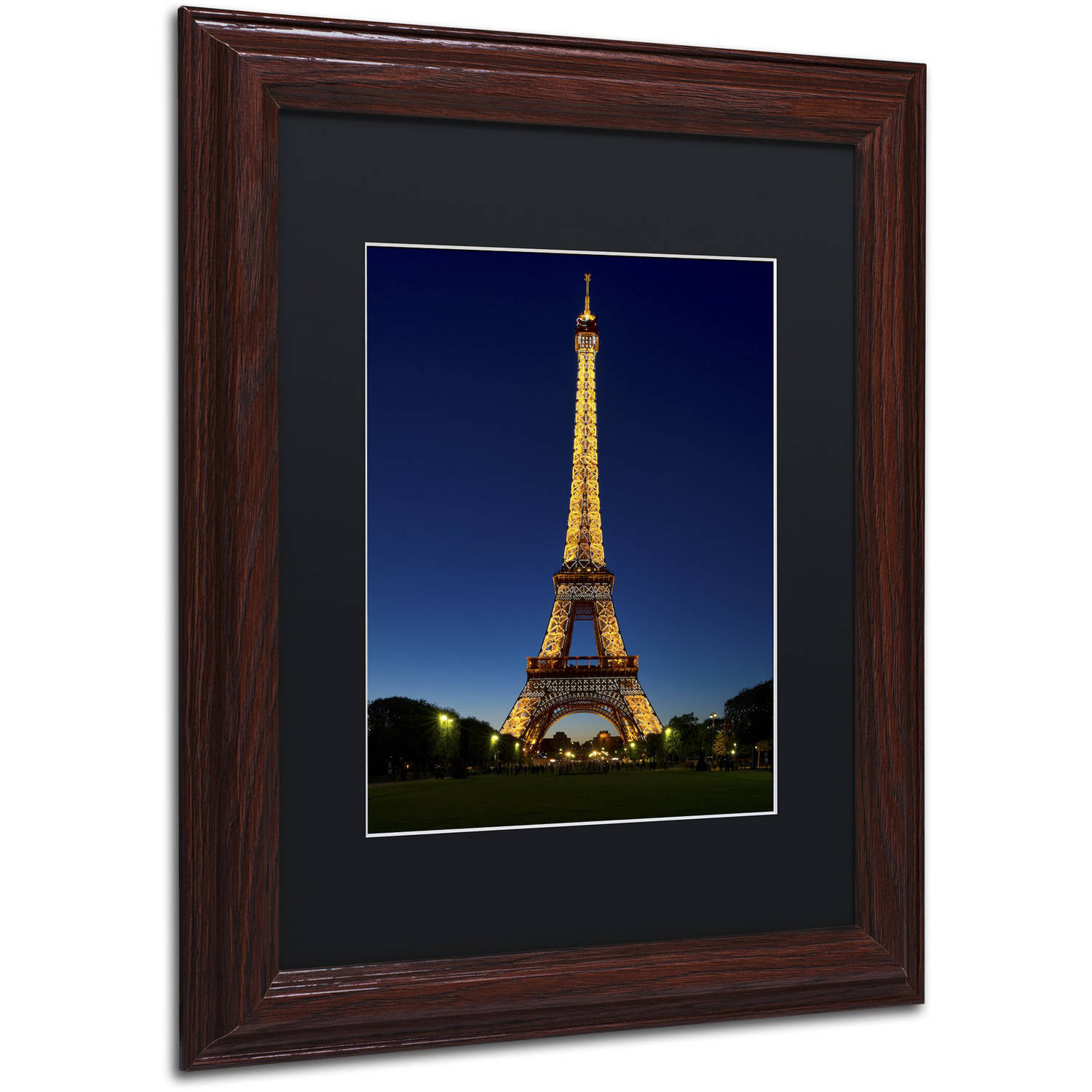 Trademark Fine Art "Evening Light Show" Canvas Art by Michael Blanchette Photography Black Matte, Wood Frame