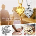 thumbnail image 5 of FindChic Women Heart Shaped Urn Necklaces for Ashes Stainless Steel Angel Wing Pendant Waterproof Cremation Urn Jewelry for Christmas Birthday with Gift Box, 5 of 7