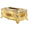 thumbnail image 3 of Shisuyan Top-Grade Napkin Holder European Style Napkin Case Rose Patterned Tissue Box, 3 of 8