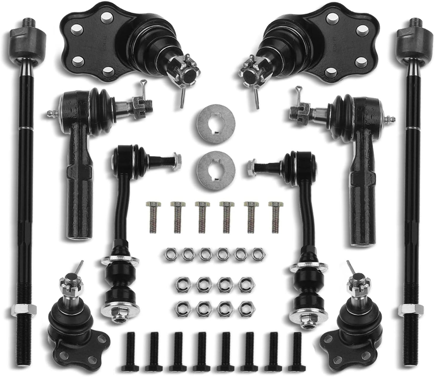 A-Premium 2-Pack Front Outer Tie Rod Ends For Kia Sorento 2011-13 & Hyundai Santa Fe/Veracruz 2007-12