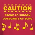 thumbnail image 3 of CafePress - Caution Prone To Sudden Outbursts Of Song T Shirt - Men's Classic Graphic Cotton T-Shirt, 3 of 4