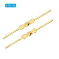 thumbnail image 3 of Uxcell 40mm/1.6" Length Chandelier Connector Clip Chandelier Bowtie Pin Golden 200 Pack, 3 of 6