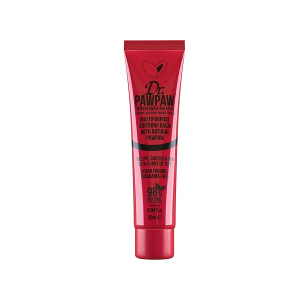 Bálsamo Dr.PAWPAW ORIGINAL BALM Tinted Ultimate Red 25 ml para labios piel y cabello
