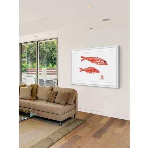 Father & Son Framed Painting Print