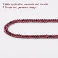 thumbnail image 3 of 270 Pcs 3mm Natural Faceted Round Stone Beads Faceted Garnet Beads Loose Gemstone Beads Spacer Beads Faceted Energy Crystals Beads for Jewelry Making Supplies, 3 of 8