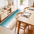 thumbnail image 2 of 2x6ft Area Rug,Teal to Khaki Gradient Art Washable Large Rugs Soft Non-Slip Floor Rug Turquoise Watercolor Style Non-Shedding Indoor Carpets for Living Room Bedroom Home Office Nursery, 2 of 9