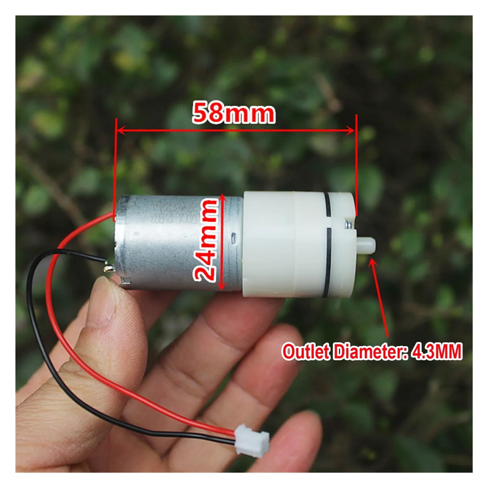 DC 12V Small Mini 370 Motor Air Pump Low noise Oxygen Pressure Pump 80kpa DIY Aquarium Fish Tank Monitor Medical Pump ,Adjustable Flow Rate