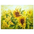 thumbnail image 1 of Designart Bright Yellow Sunny Sunflowers Canvas Wall Art, 1 of 4