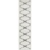 My Texas House Sutter Creek, Transitional, Geometric Woven Area Rug, Natural Silver, 1'11" x 7'6" Runner