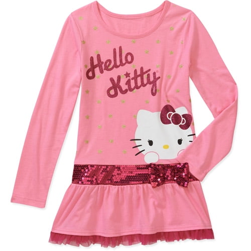 Hello Kitty Girls Long Sleeve Jersey Mes - Walmart.com