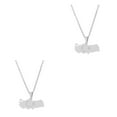 thumbnail image 3 of Youkk Turkey Map Necklace For Women Classic Pendant Pendant Size Turkey Map Flag silver 2Set, 3 of 6