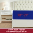 Mellanni Extra Deep Pocket Fitted Sheet for up to 21" Mattress, 1 PC