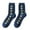 Navy, variant on Diufon Women's Knitted Cotton Socks Vintage Floral Pattern Print Crew Socks Casual Soft Home Middle Tube Socks