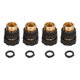thumbnail image 1 of Conector rápido para manguera de jardín, latón de alta dureza, duradero, sin fugas, accesorios para mangueras de jardín fáciles y confiables, 4 Uds., 1 of 8