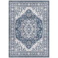 thumbnail image 4 of UERMEI 8x10 Washable Area Rugs for Living Room, Modern Vintage Printed Rug, Vacuum-Friendly, Non Slip Indoor Rug for Bedroom Dining Room Home Decor Carpet, Blue, 4 of 8