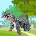 thumbnail image 2 of DHFJKG Toddlers Kids Animal Onesie Plush Hooded Long Sleeve Zipper Jumpsuit For Boys Girls Performance Stage Play Party Outfit Cute One-Pieces, 2 of 3